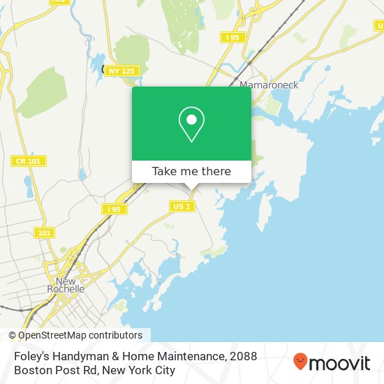 Mapa de Foley's Handyman & Home Maintenance, 2088 Boston Post Rd