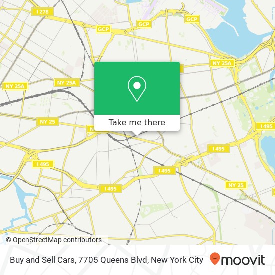 Mapa de Buy and Sell Cars, 7705 Queens Blvd