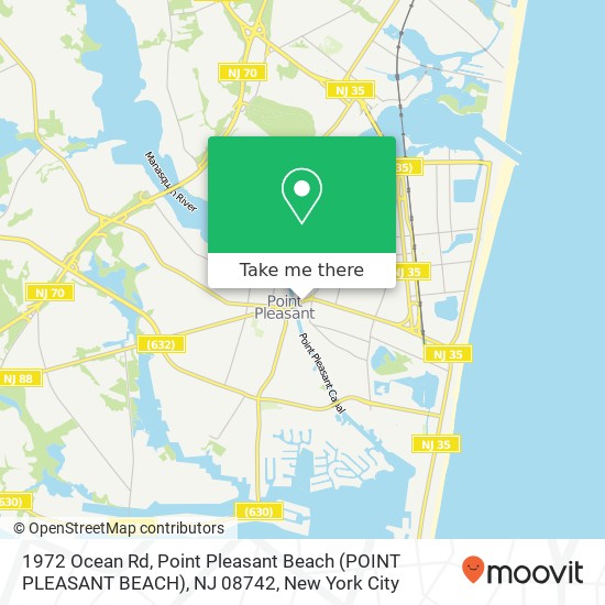 1972 Ocean Rd, Point Pleasant Beach (POINT PLEASANT BEACH), NJ 08742 map