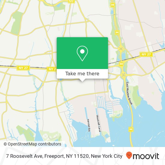 7 Roosevelt Ave, Freeport, NY 11520 map