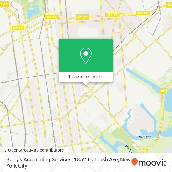 Barry's Accounting Services, 1852 Flatbush Ave map