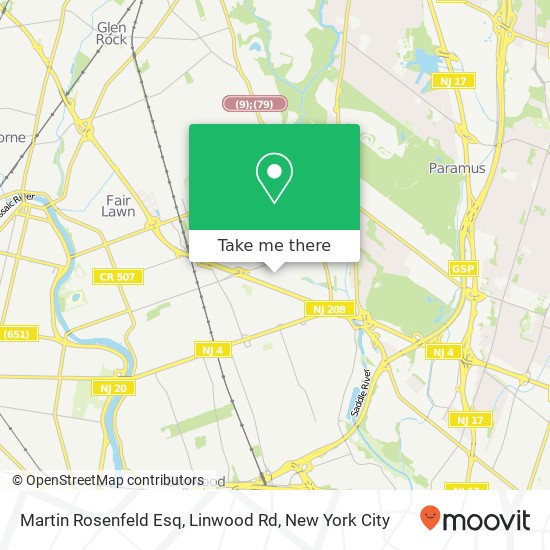 Martin Rosenfeld Esq, Linwood Rd map