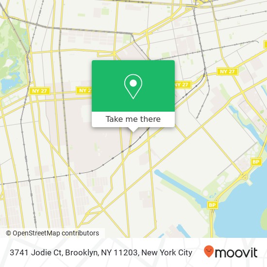 Mapa de 3741 Jodie Ct, Brooklyn, NY 11203