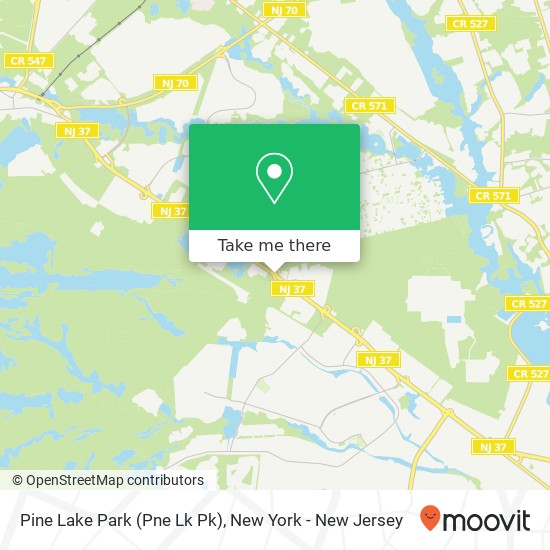 Pine Lake Park (Pne Lk Pk) map