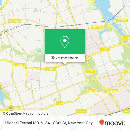 Michael Terrani MD, 6134 188th St map