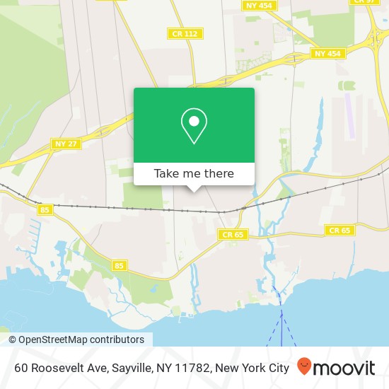 60 Roosevelt Ave, Sayville, NY 11782 map