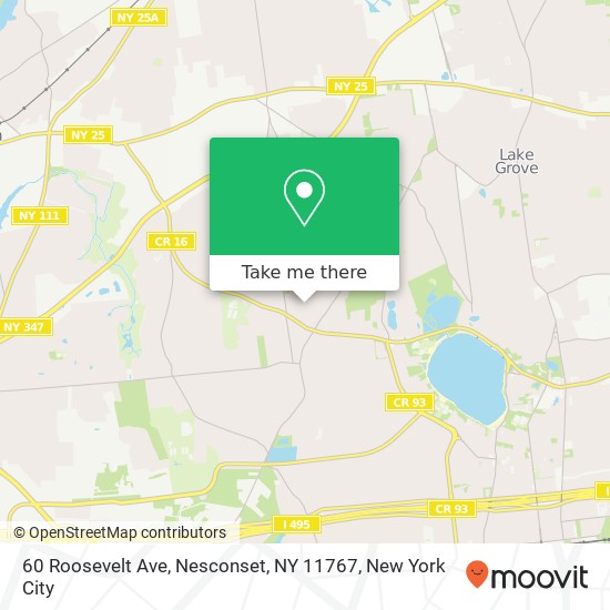 60 Roosevelt Ave, Nesconset, NY 11767 map