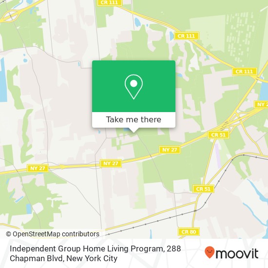 Independent Group Home Living Program, 288 Chapman Blvd map