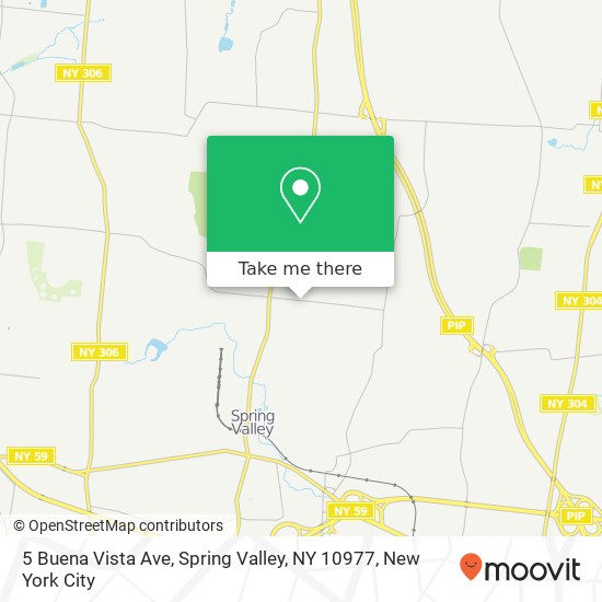 Mapa de 5 Buena Vista Ave, Spring Valley, NY 10977
