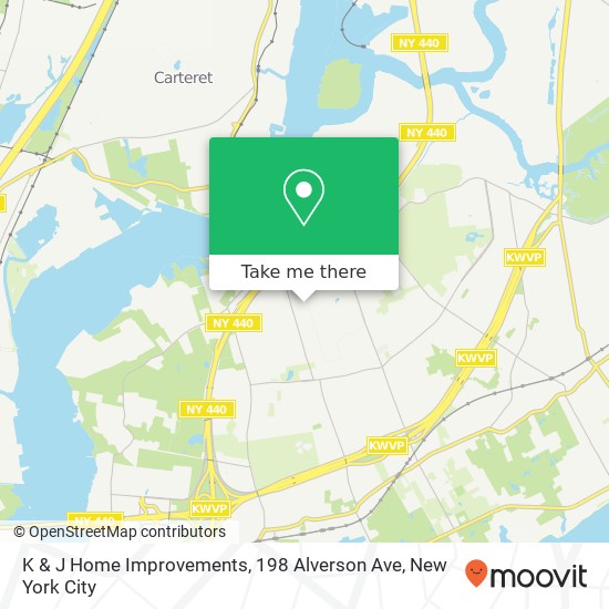 Mapa de K & J Home Improvements, 198 Alverson Ave