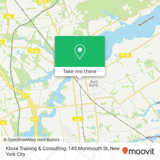 Mapa de Klose Training & Consulting, 145 Monmouth St