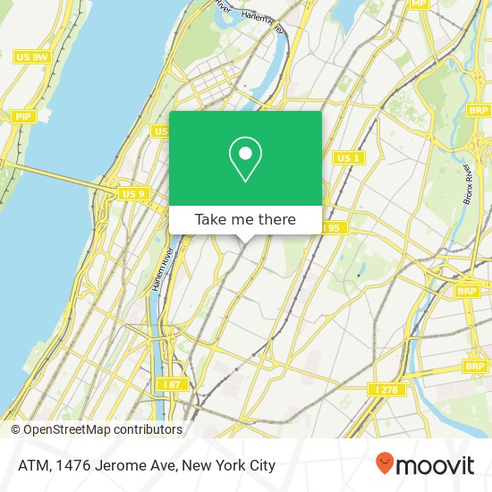 ATM, 1476 Jerome Ave map