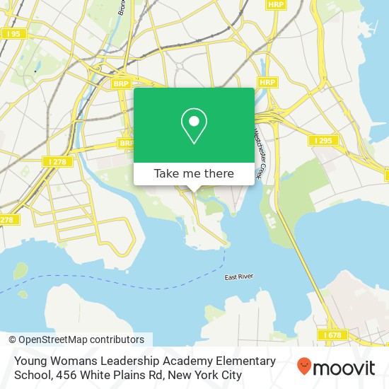 Young Womans Leadership Academy Elementary School, 456 White Plains Rd map