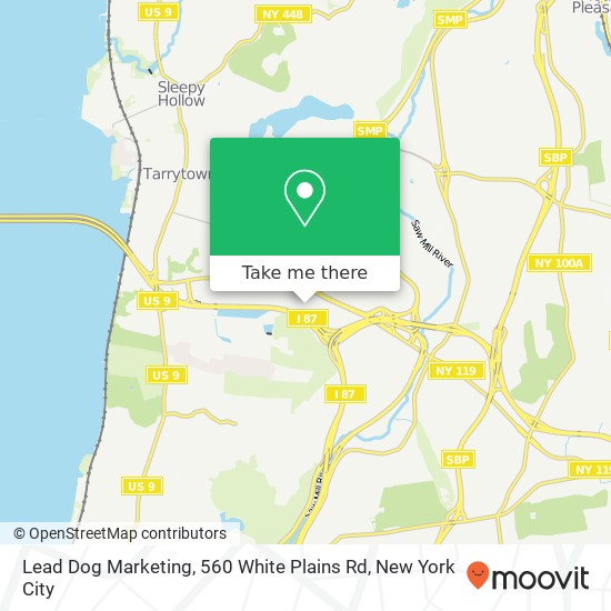 Mapa de Lead Dog Marketing, 560 White Plains Rd