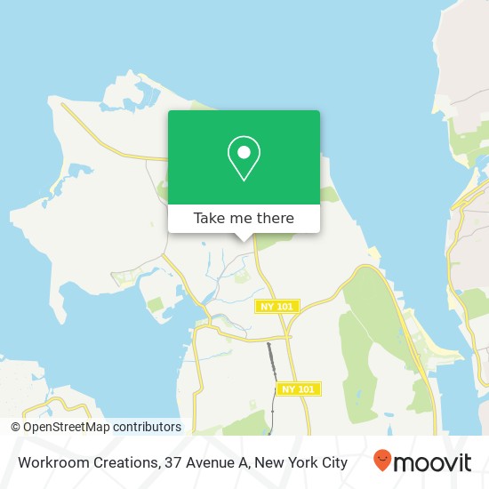 Mapa de Workroom Creations, 37 Avenue A