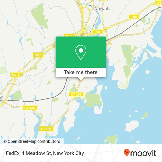 FedEx, 4 Meadow St map