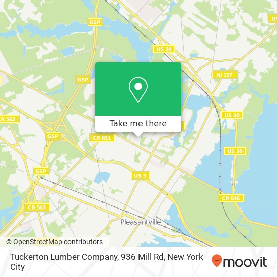 Tuckerton Lumber Company, 936 Mill Rd map