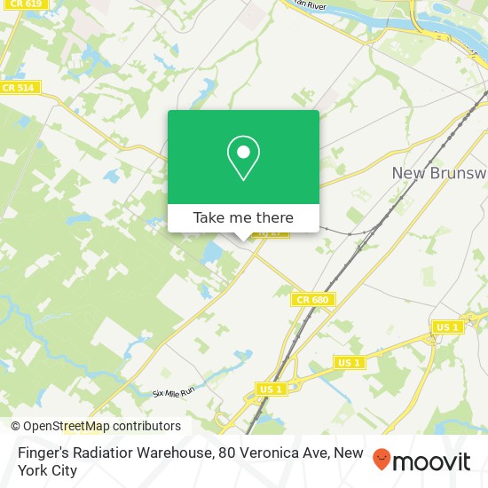 Mapa de Finger's Radiatior Warehouse, 80 Veronica Ave