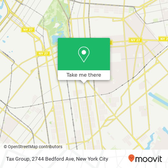 Mapa de Tax Group, 2744 Bedford Ave