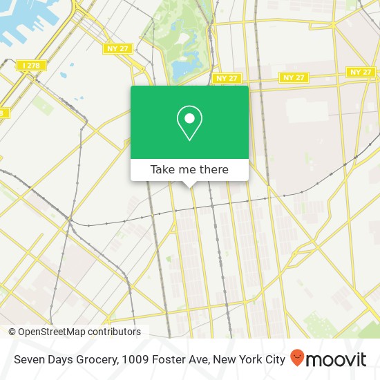 Seven Days Grocery, 1009 Foster Ave map