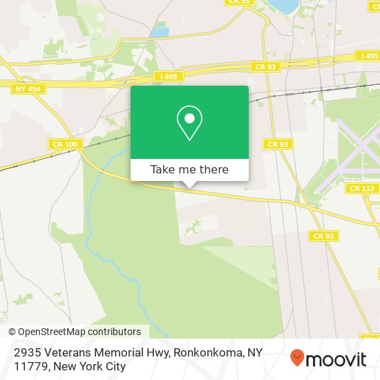 2935 Veterans Memorial Hwy, Ronkonkoma, NY 11779 map