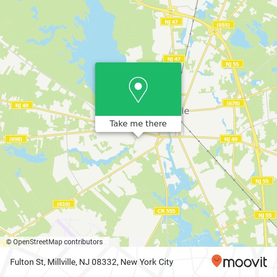 Mapa de Fulton St, Millville, NJ 08332