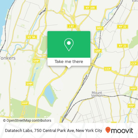 Datatech Labs, 750 Central Park Ave map