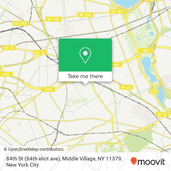 84th St (84th eliot ave), Middle Village, NY 11379 map