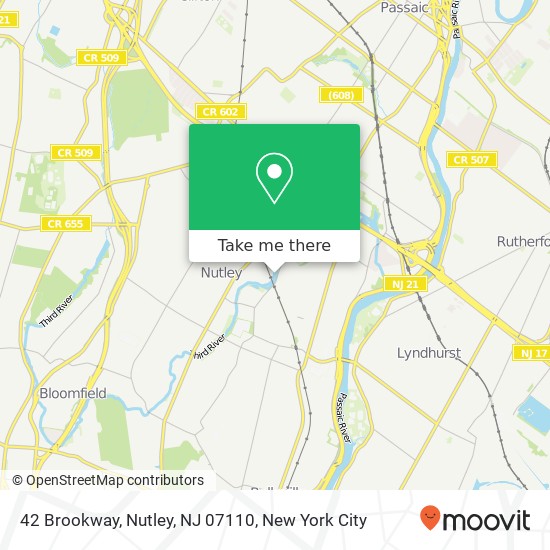 42 Brookway, Nutley, NJ 07110 map