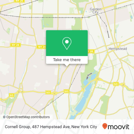 Mapa de Cornell Group, 487 Hempstead Ave