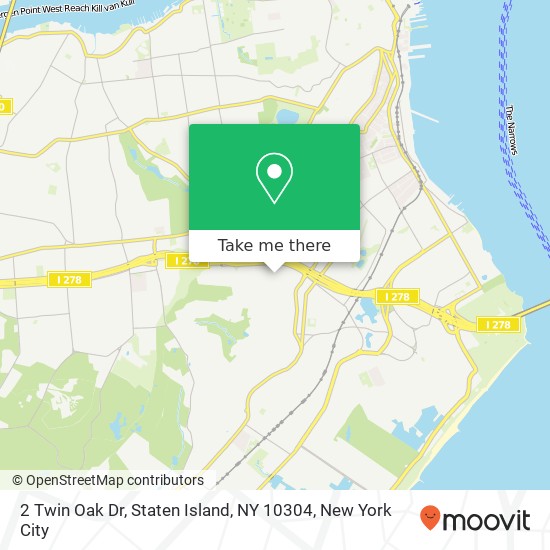 2 Twin Oak Dr, Staten Island, NY 10304 map