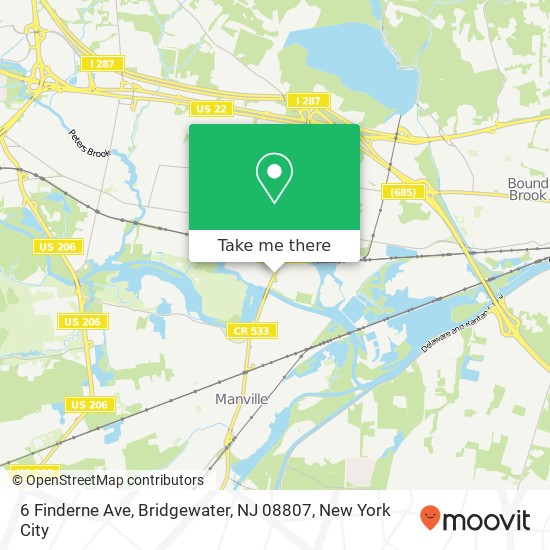 6 Finderne Ave, Bridgewater, NJ 08807 map