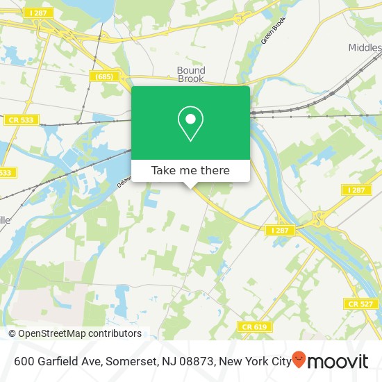 600 Garfield Ave, Somerset, NJ 08873 map