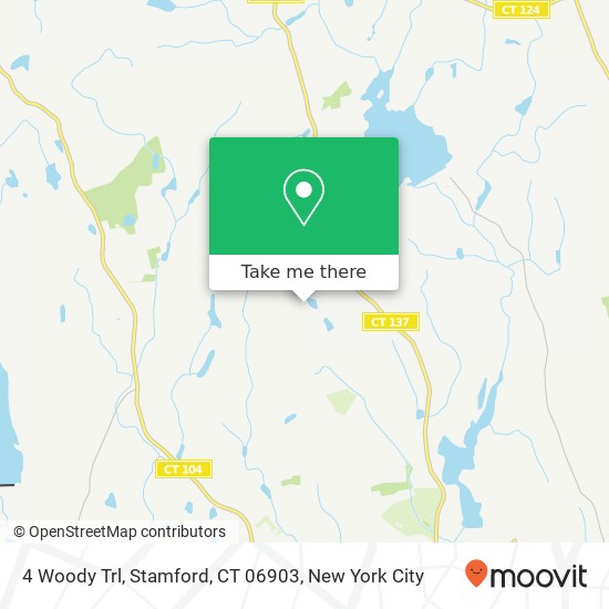 Mapa de 4 Woody Trl, Stamford, CT 06903