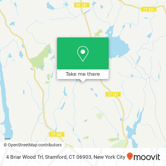Mapa de 4 Briar Wood Trl, Stamford, CT 06903