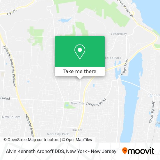 Alvin Kenneth Aronoff DDS map