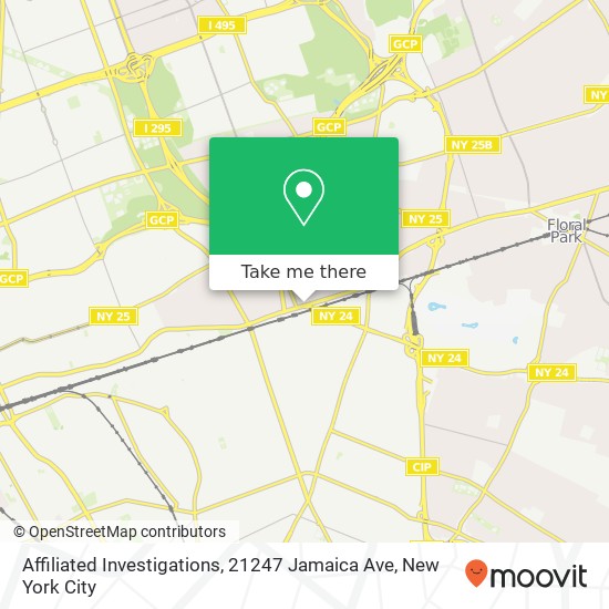 Mapa de Affiliated Investigations, 21247 Jamaica Ave