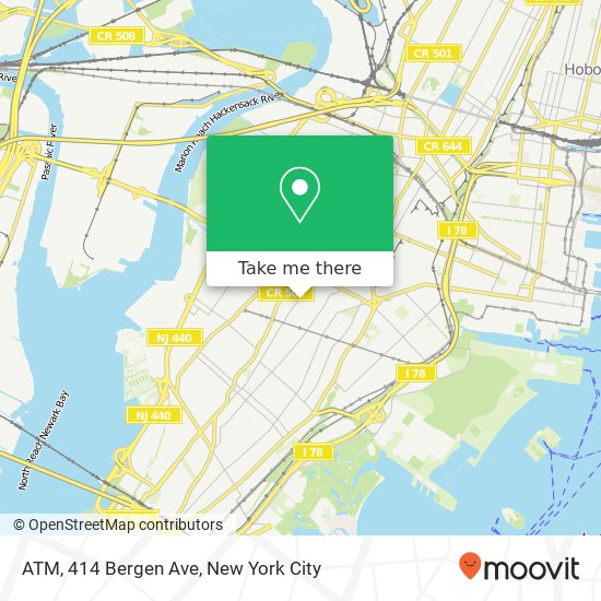 Mapa de ATM, 414 Bergen Ave
