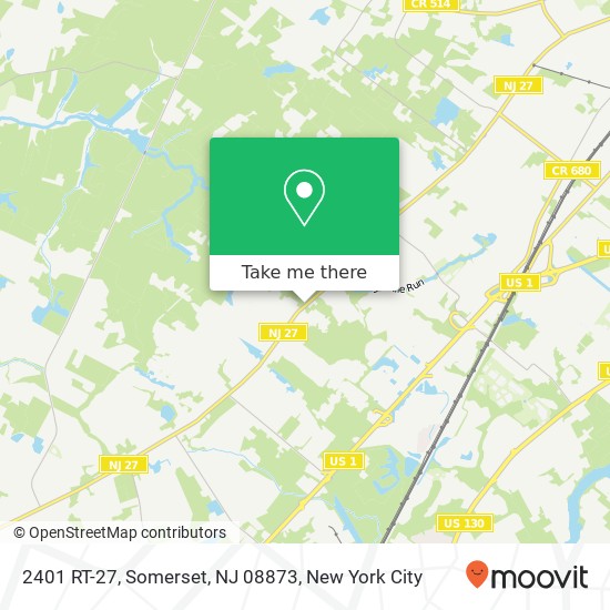 Mapa de 2401 RT-27, Somerset, NJ 08873