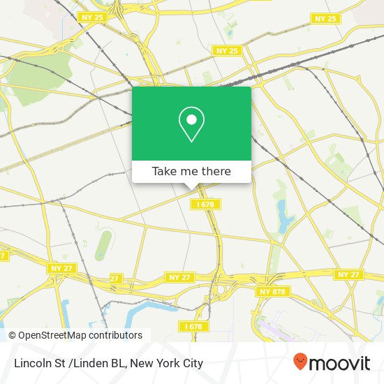 Mapa de Lincoln St /Linden BL