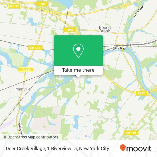 Deer Creek Village, 1 Riverview Dr map