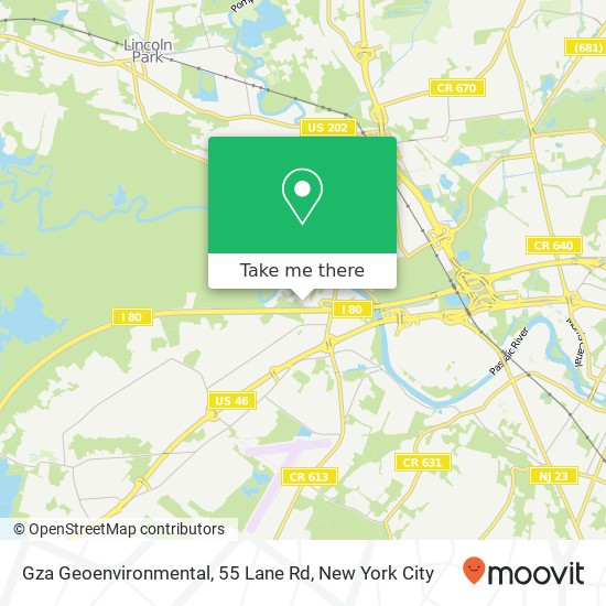 Gza Geoenvironmental, 55 Lane Rd map