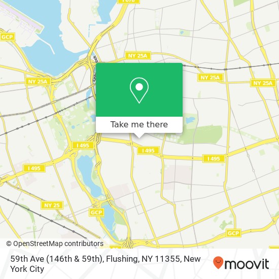 Mapa de 59th Ave (146th & 59th), Flushing, NY 11355