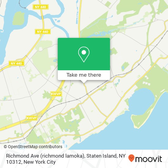 Mapa de Richmond Ave (richmond lamoka), Staten Island, NY 10312