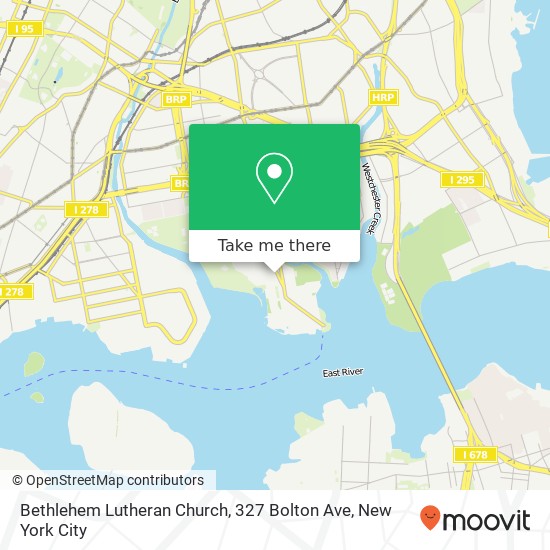 Mapa de Bethlehem Lutheran Church, 327 Bolton Ave
