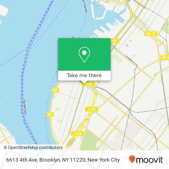 Mapa de 6613 4th Ave, Brooklyn, NY 11220
