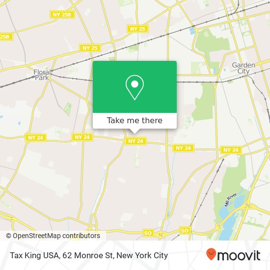 Mapa de Tax King USA, 62 Monroe St