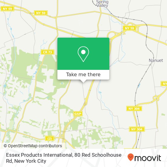 Essex Products International, 80 Red Schoolhouse Rd map