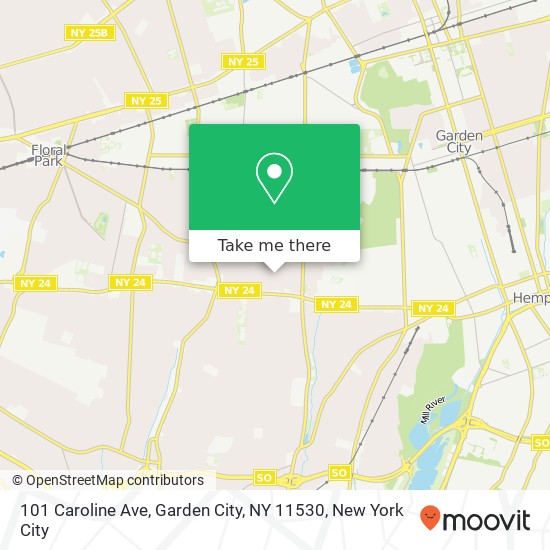 101 Caroline Ave, Garden City, NY 11530 map