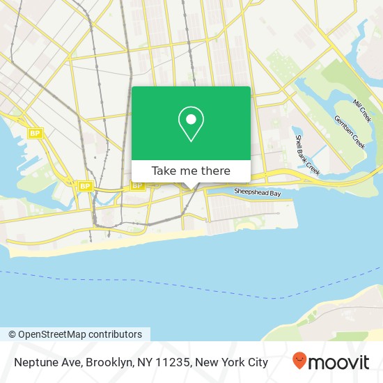 Mapa de Neptune Ave, Brooklyn, NY 11235